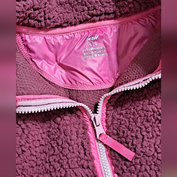 Aerie~ Dream Sherpa Quarter Zip Pullover - Picture 5 of 5